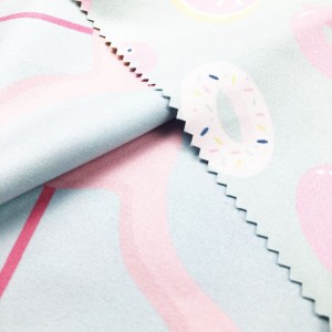 Sustainable Recycling Eco Friendly Customized Double-Sided Sanding Flamingo Tropical Printing Polyester Beach Towel  Fabric