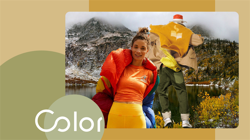 Outdoor style urban multi-faceted-outdoor sports color trend